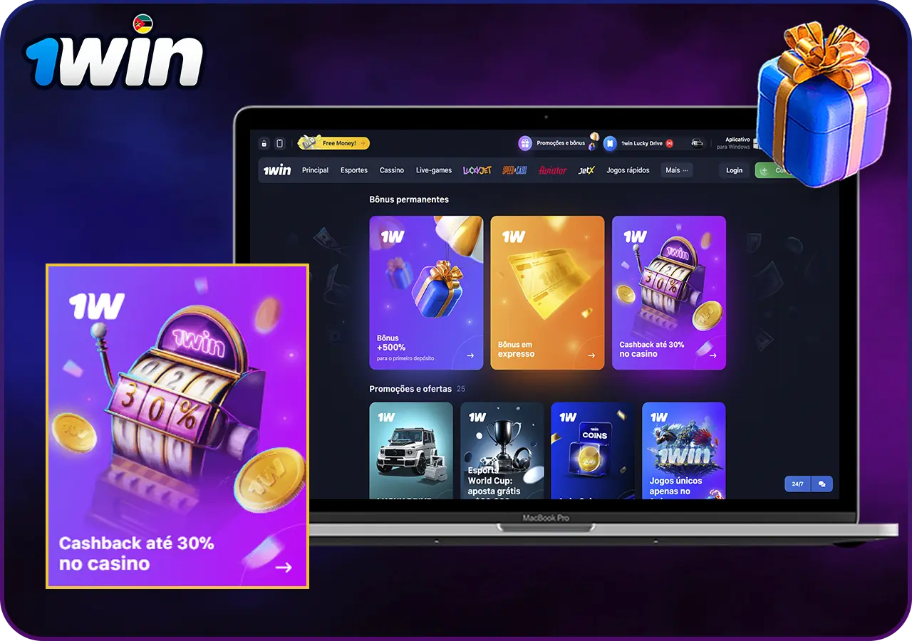Informações sobre o Bónus do Casino 1win