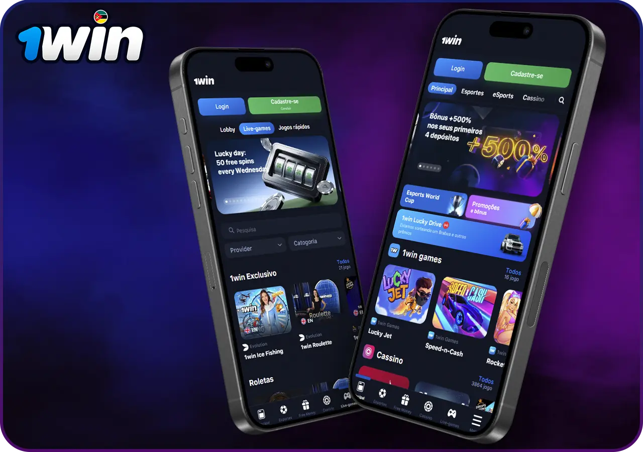 Informações sobre o casino na aplicação móvel 1win