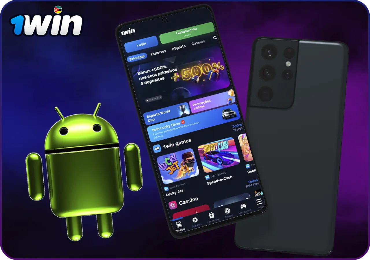 Como descarregar a aplicação móvel 1win para Android passo 1