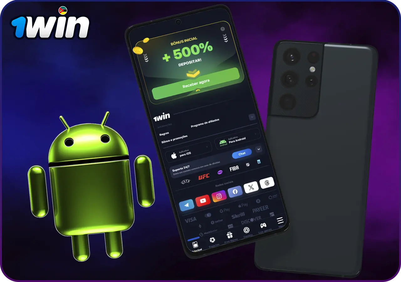 Como descarregar a aplicação móvel 1win para Android passo 2